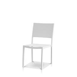 Dining Side Chair Tex White Frame / White Phifertex Sling